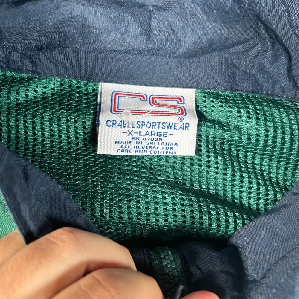 Vintage Dartmouth College Windbreaker Jacket Mens XL Colorblock Cable Sportswear - Picture 4 of 9